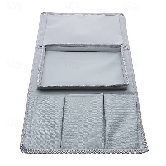 Gray Sofa Armrest Storage Caddy